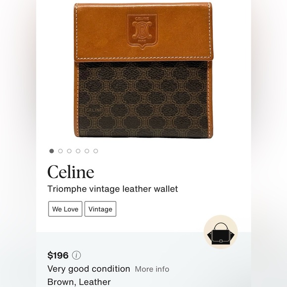 CELINE EUC TRIOMPHE KISSLOCK WALLET - Picture 9 of 9
